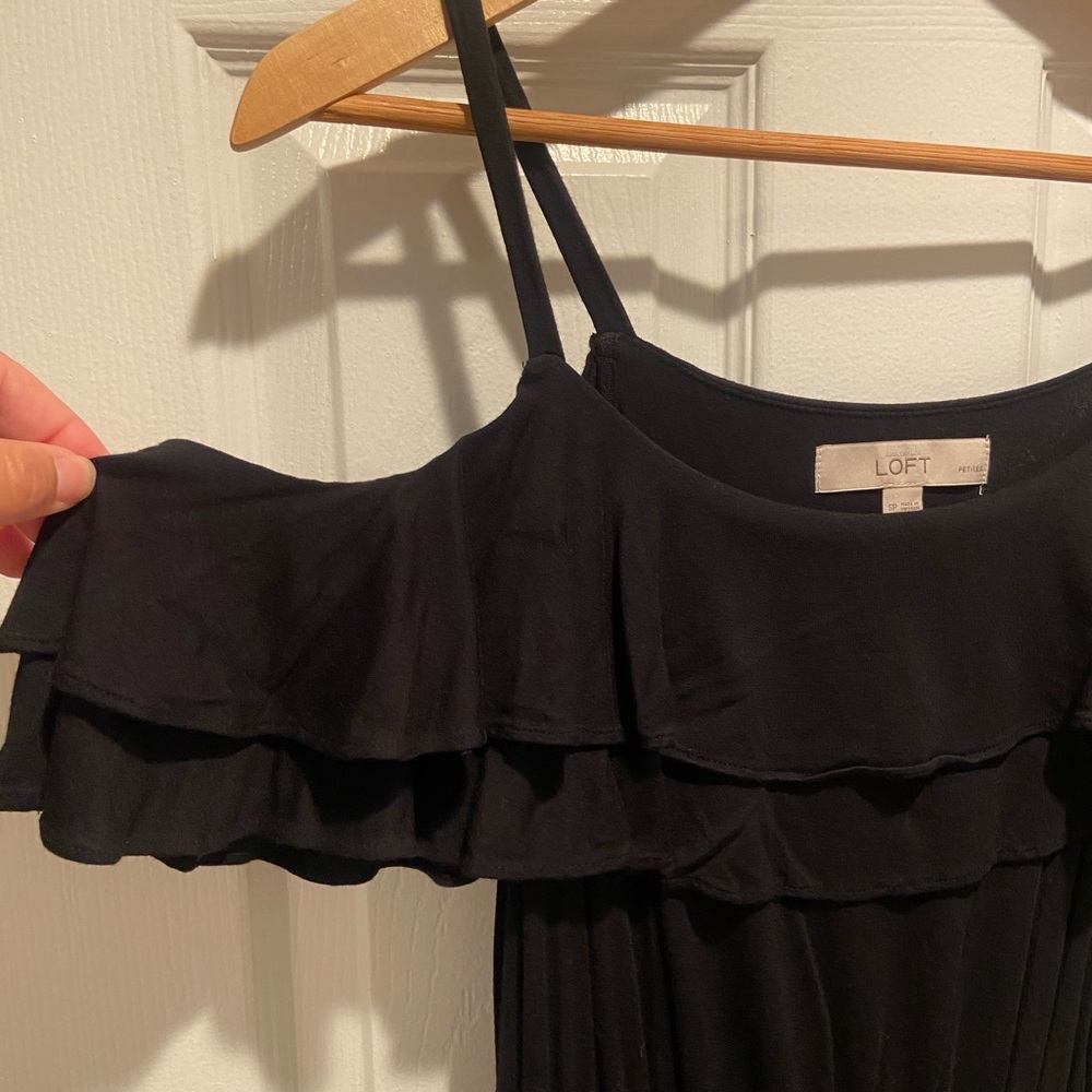 NEVER WORN the loft black dress size small